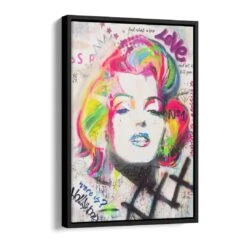 Drawn Free 16 Drawn Free -Artmind wandbild marilyn monroe pop art paint artmind schattenfugenrahmen