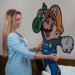 Cash Run 13 Cash Run -Artmind wandbild mario cash run artmind artwork freiform kunst 1