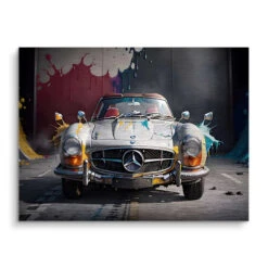 Wallis Splash Mercedes 300 Sl 16 Wallis Splash Mercedes 300 Sl -Artmind wandbild mercedes splash kunst kaufen bei artmind brushed