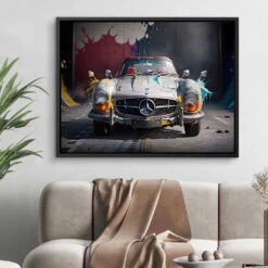 Wallis Splash Mercedes 300 Sl 18 Wallis Splash Mercedes 300 Sl -Artmind wandbild mercedes splash kunst kaufen bei artmind 16