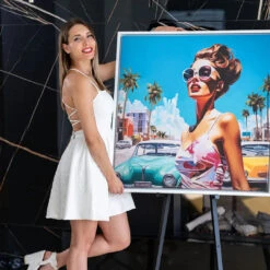 Vacation 19 Vacation -Artmind wandbild miami flair palmen artwork artmind