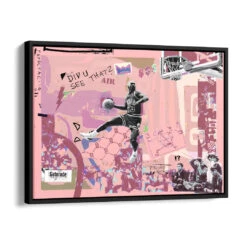 His Airness 16 His Airness -Artmind wandbild michael jordan kunst kaufen bei artmind schattenfugenrahmen