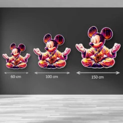 Balance 11 Balance -Artmind wandbild mickey beim meditieren artmind groessenvergleich