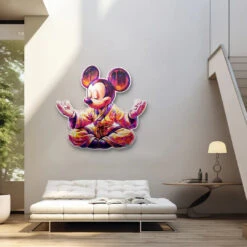 Balance 10 Balance -Artmind wandbild mickey beim meditieren artmind 5