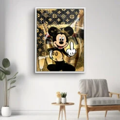 Take It 17 Take It -Artmind wandbild mickey champagner kunstwerk artmind 16