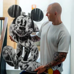 Dollarized 9 Dollarized -Artmind wandbild mickey dollar kunstwerk freiform artmind 3