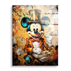 Easy Money 15 Easy Money -Artmind wandbild mickey gold kunstwerk artmind acryl