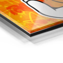 Joyeux 22 Joyeux -Artmind wandbild mickey maus pop art orange detail acryl