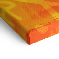 Joyeux 21 Joyeux -Artmind wandbild mickey maus pop art orange detail leinwand