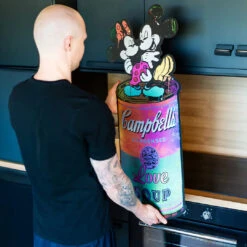 Taste Of Love 11 Taste Of Love -Artmind wandbild mickey minnie campbells soup