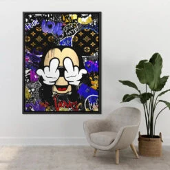 Purple Love 18 Purple Love -Artmind wandbild mickey pop art artwork artmind love 14