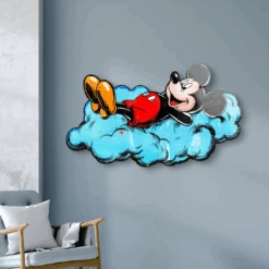 Dream Cloud 12 Dream Cloud -Artmind wandbild mickey traeumt in wolken kunstwerk 1
