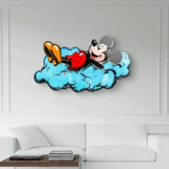 Dream Cloud 11 Dream Cloud -Artmind wandbild mickey traeumt in wolken kunstwerk 2