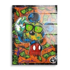 Mickys Dollar Rain 15 Mickys Dollar Rain -Artmind wandbild micky dollar rain acryl