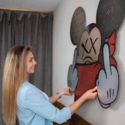 F*** What 11 F*** What -Artmind wandbild micky gangsta freiform artwork fuck