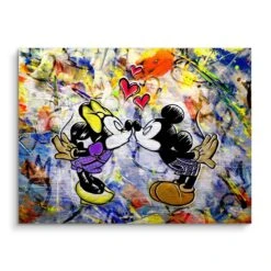 Kiss - Love 16 Kiss - Love -Artmind wandbild micky kiss mini love brushed