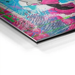 Love, Love, Love 20 Love, Love, Love -Artmind wandbild micky love kunst kaufen bei artmind detail brushed