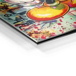 Smile 22 Smile -Artmind wandbild micky maus grafitti detail brushed