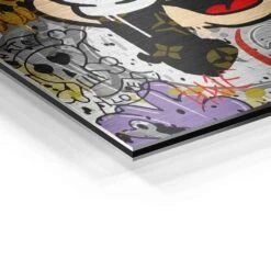 Love & Hate 20 Love & Hate -Artmind wandbild micky maus love hate detail brushed