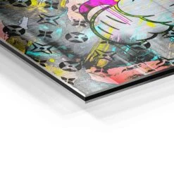 Be Happy 20 Be Happy -Artmind wandbild micky maus zwinkert detail brushed