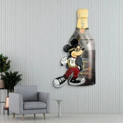 Time For Champagner 12 Time For Champagner -Artmind wandbild micky moet champagner 2