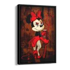 Nice Devil 17 Nice Devil -Artmind wandbild mini devil schattenfugenrahmen
