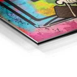 Shopping Love 23 Shopping Love -Artmind wandbild mini maus channel bunt detail brushed