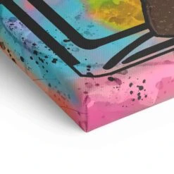 Shopping Love 21 Shopping Love -Artmind wandbild mini maus channel bunt detail leinwand