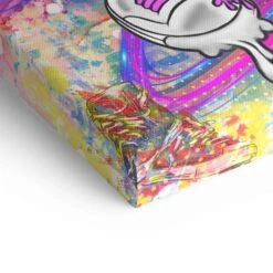 Feel The Music 19 Feel The Music -Artmind wandbild mini maus hoert musik pop art detail leinwand