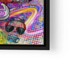 Feel The Music 22 Feel The Music -Artmind wandbild mini maus hoert musik pop art lwrs