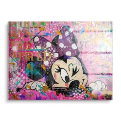 Girls World 15 Girls World -Artmind wandbild minnie maus pop art kunstwerk artmind acryl