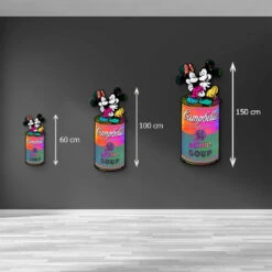 Taste Of Love 13 Taste Of Love -Artmind wandbild minnie mikey love campbells soup artmind groessenvergleich