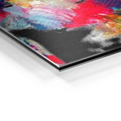 Michelangelo 22 Michelangelo -Artmind wandbild mit bunter david statue detail brushed