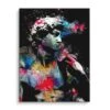 Michelangelo 1 Michelangelo -Artmind wandbild mit bunter david statue leinwand