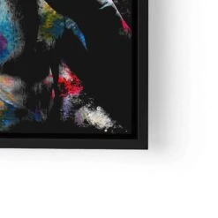 Michelangelo 24 Michelangelo -Artmind wandbild mit bunter david statue lwrs