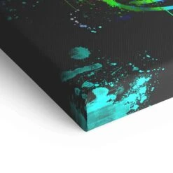 Crown -Artmind wandbild mit bunter rolex krone detail leinwand