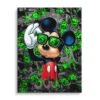 Dollar Rain 2 Dollar Rain -Artmind wandbild mit cooler micky maus im geldregen leinwand