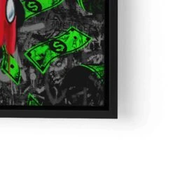 Dollar Rain 24 Dollar Rain -Artmind wandbild mit cooler micky maus im geldregen lwrs