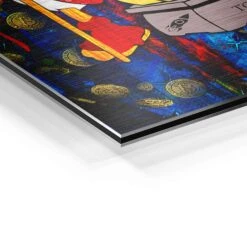 Bitcoin Scale 22 Bitcoin Scale -Artmind wandbild mit dagobert beim bitcoin zaehlen detail brushed