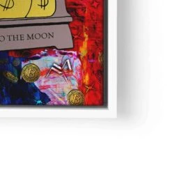 Bitcoin Scale 25 Bitcoin Scale -Artmind wandbild mit dagobert beim bitcoin zaehlen lwrw