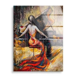 Das Konzert 15 Das Konzert -Artmind wandbild mit frau am klavier kunst kaufen bei artmind acryl