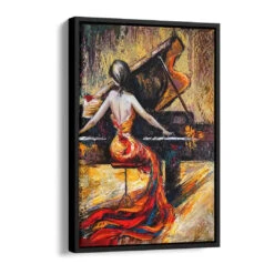 Das Konzert 16 Das Konzert -Artmind wandbild mit frau am klavier kunst kaufen bei artmind 5