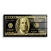 Golden Dollar 1 Golden Dollar -Artmind wandbild mit goldene 100 dollar schein acryl