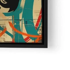 Smile But Fight -Artmind wandbild mona lisa ak47 artwork lwrs