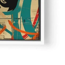 Smile But Fight -Artmind wandbild mona lisa ak47 artwork lwrw