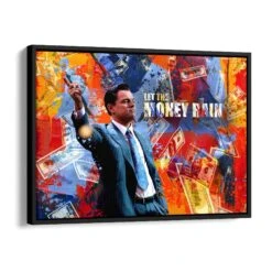 Money Rain 18 Money Rain -Artmind wandbild money rain schattenfugenrahmen