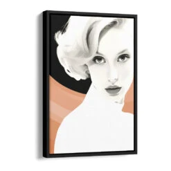 Eleganz 16 Eleganz -Artmind wandbild monochrom portrait artmind schattenfugenrahmen