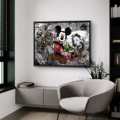 Get Rich 18 Get Rich -Artmind wandbild motivationsbild micky maus pop art artmind 6