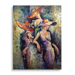 Die Drei Grazien 16 Die Drei Grazien -Artmind wandbild oelgemaelde dreier frauen kunstwerk artmind brushed