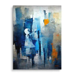 Orange Heart 15 Orange Heart -Artmind wandbild orange heart kunst kaufen bei artmind brushed